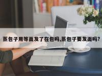 蒸包子用等面发了在包吗,蒸包子要发面吗?
